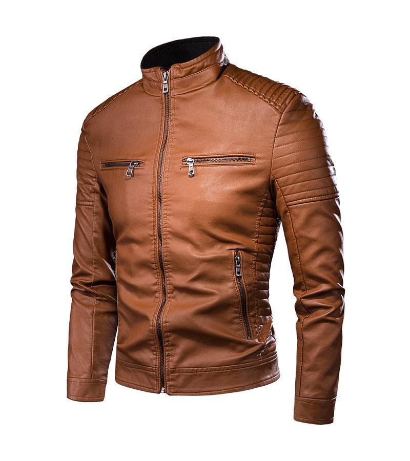 Autumn Vintage PU Leather Jacket