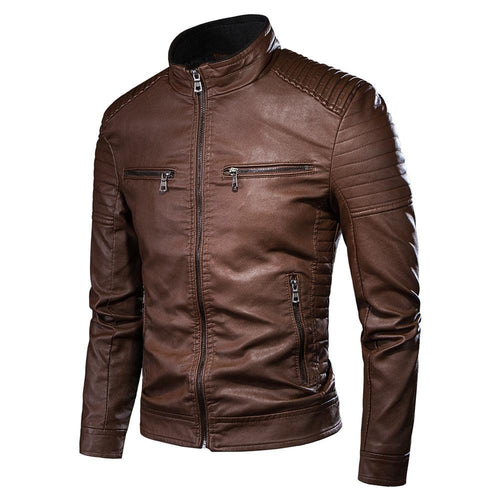 Autumn Vintage PU Leather Jacket