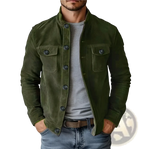 Men's Casual Faux Suede Slim Fit Motorcycle Jacket