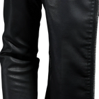 Men's Leather Motorcycle Jacket Slim Fit Biker Coat