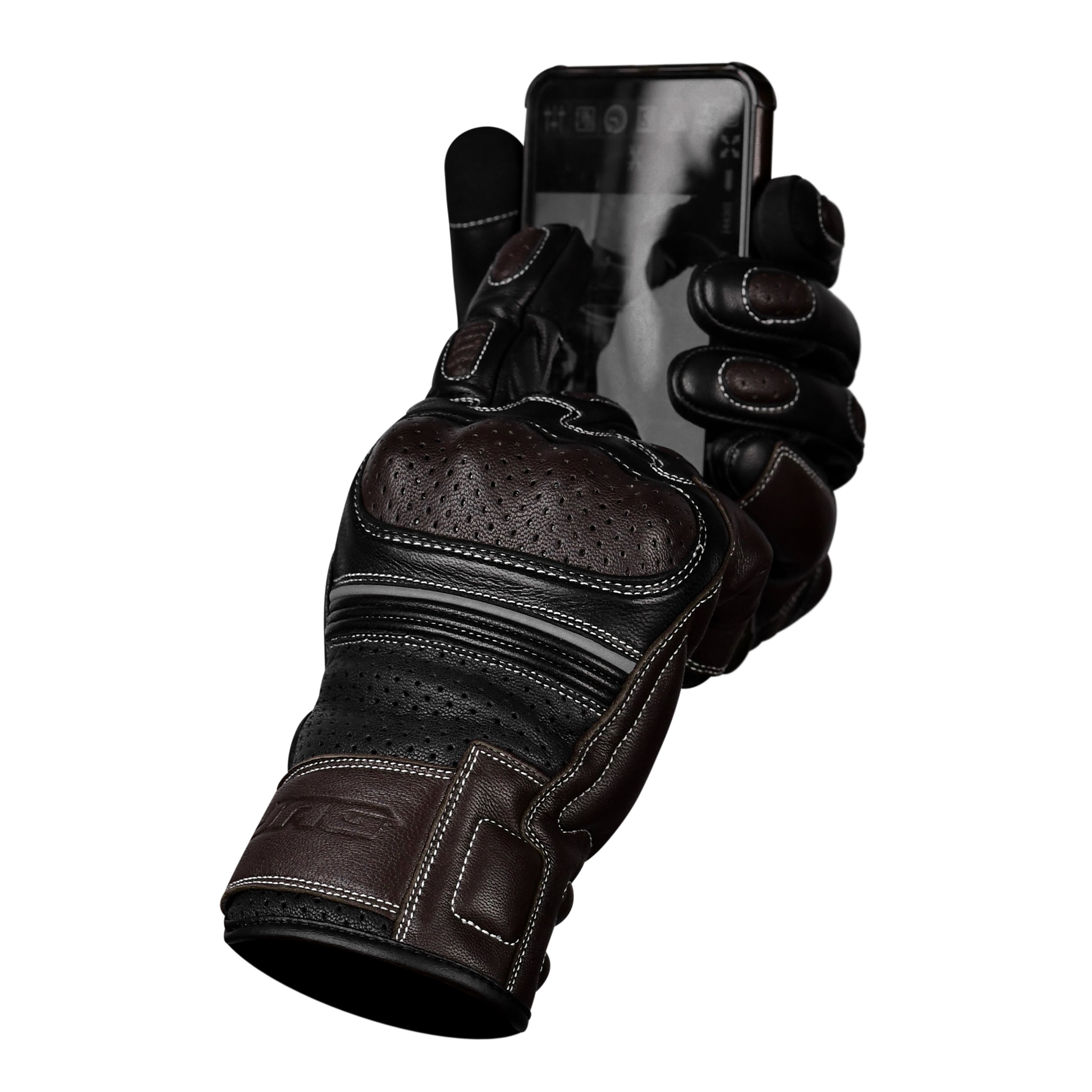 Ninja Leather Motorcycle Gloves