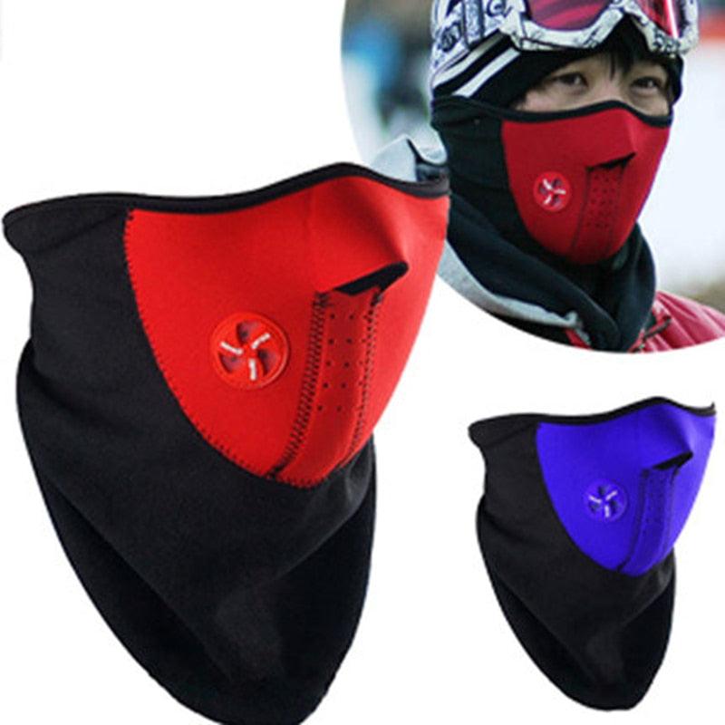 Motorcycle Face Mask Outdoor Cycling Half Mask with Ear Loop Adjustable Windproof Balaclava