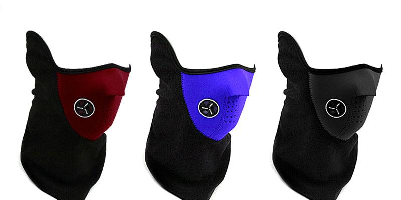 Motorcycle Face Mask Outdoor Cycling Half Mask with Ear Loop Adjustable Windproof Balaclava