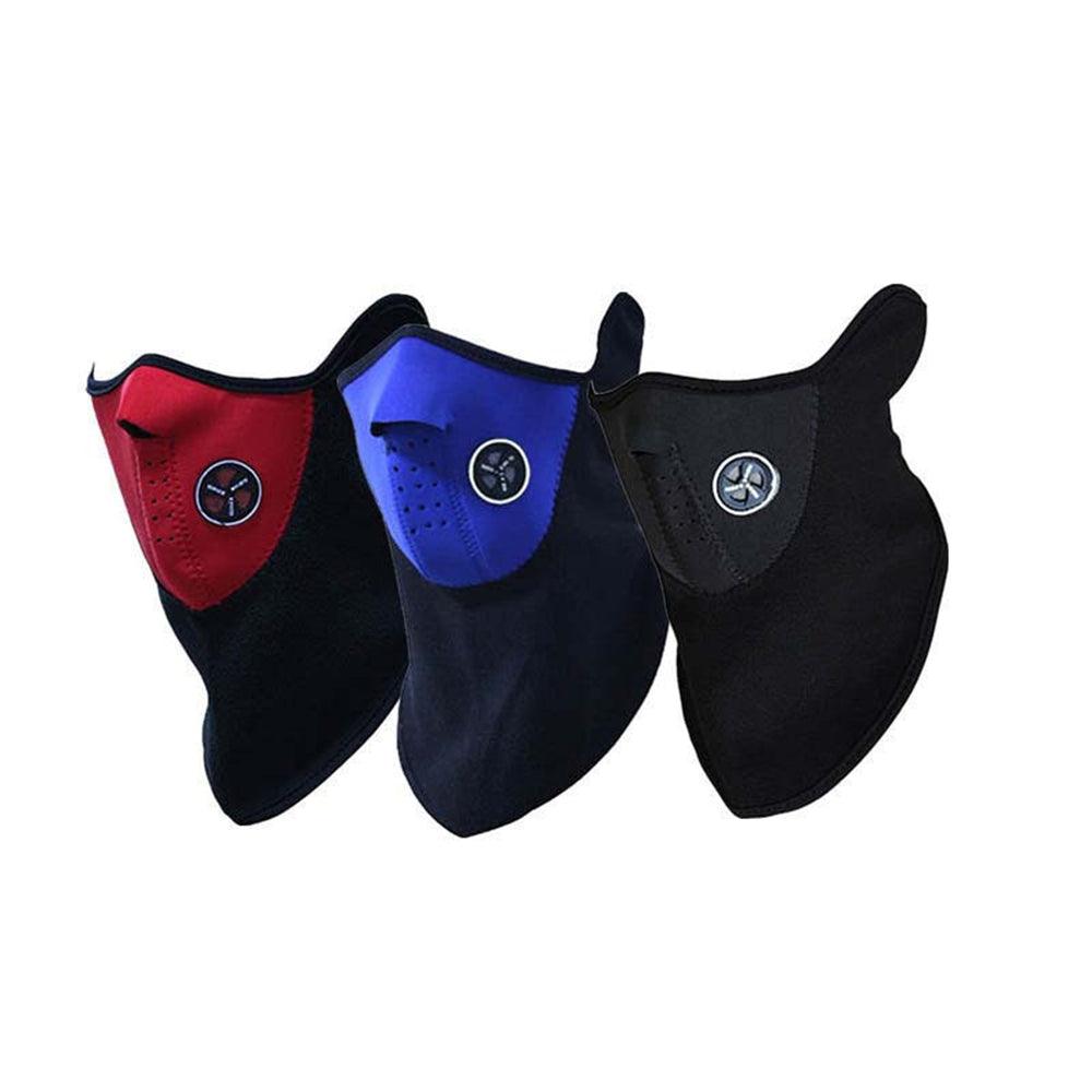 Motorcycle Face Mask Outdoor Cycling Half Mask with Ear Loop Adjustable Windproof Balaclava