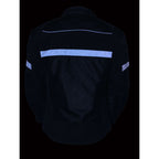 Milwaukee Leather MPL2775 Black Armored Textile Motorcycle Jacket for Women - All Season Jacket w/ Removable Liner