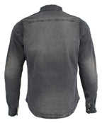 Milwaukee Leather Men's Avalanche Black CE Armored Flannel Shirt with Aramid Reinforced Zones - MPM1620