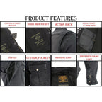 Milwaukee Leather Men's Avalanche Black CE Armored Flannel Shirt with Aramid Reinforced Zones - MPM1620