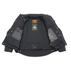 Milwaukee Leather Men's Hellbound Black CE Armored Flannel Shirt with Aramid Reinforced Zones - MPM1623
