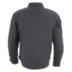 Milwaukee Leather Men's Hellbound Black CE Armored Flannel Shirt with Aramid Reinforced Zones - MPM1623