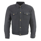 Milwaukee Leather Men's Hellbound Black CE Armored Flannel Shirt with Aramid Reinforced Zones - MPM1623
