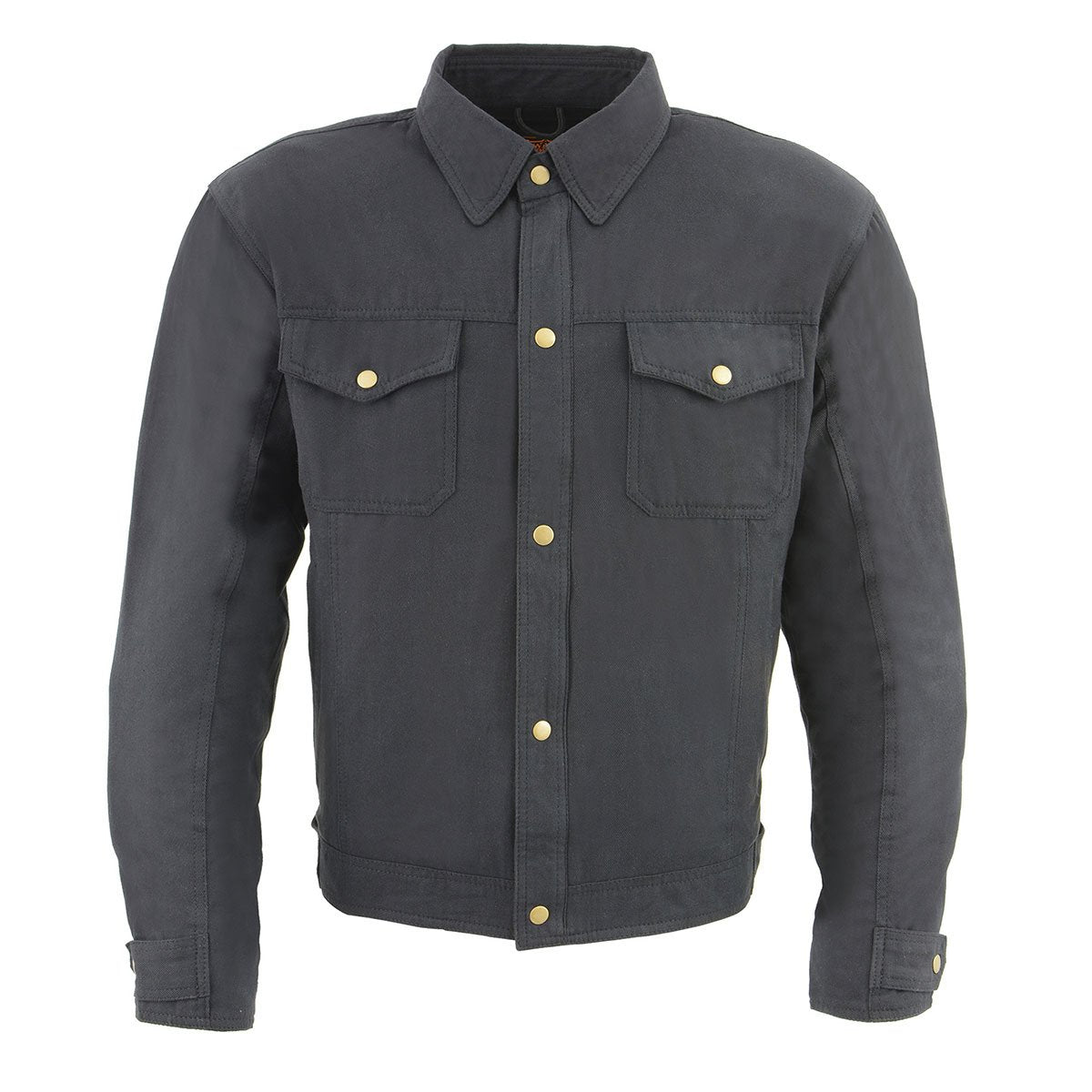 Milwaukee Leather Men's Hellbound Black CE Armored Flannel Shirt with Aramid Reinforced Zones - MPM1623