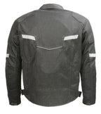 Milwaukee Leather MPM1792 Men's Black CE Armored Textile Motorcycle Jacket- All Season Biker Jacket