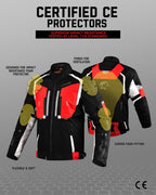 Storm Motorcycle Protective Jacket | Black | All Seasons Jacket