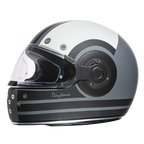 D.O.T. & ECE Daytona Retro Full Face Motorcycle Helmet: Vintage Style for Men, Women, & Youth - W/ Racer