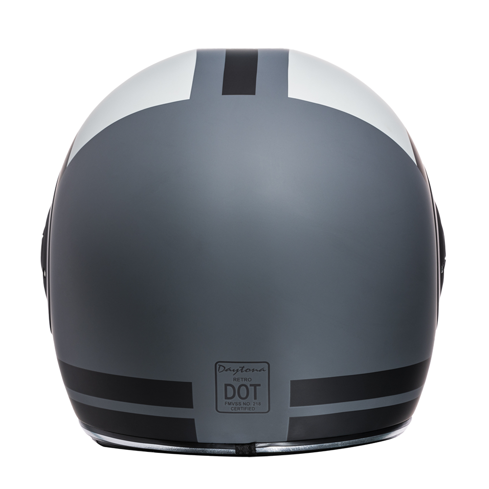 D.O.T. & ECE Daytona Retro Full Face Motorcycle Helmet: Vintage Style for Men, Women, & Youth - W/ Racer