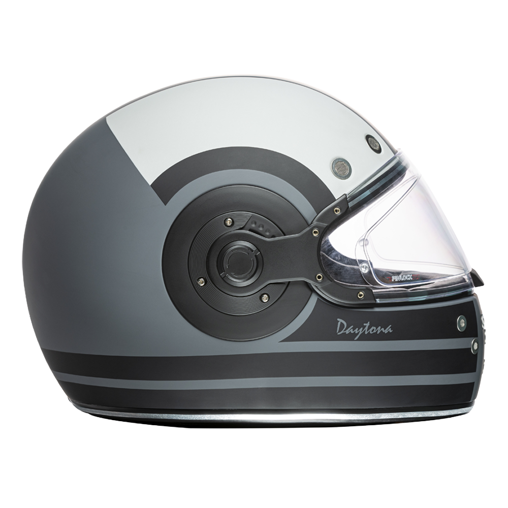 D.O.T. & ECE Daytona Retro Full Face Motorcycle Helmet: Vintage Style for Men, Women, & Youth - W/ Racer