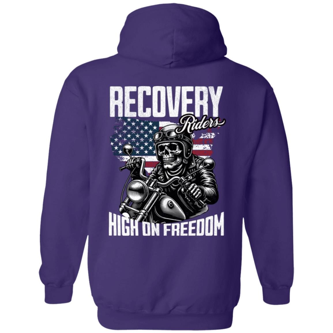 High On Freedom Sobriety Motorcycle Hoodie