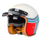 The Street King Vintage Open Face Motorcycle Helmet