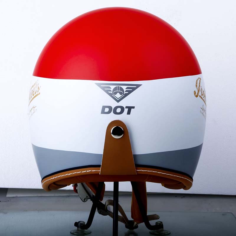 The Street King Vintage Open Face Motorcycle Helmet