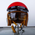 The Street King Vintage Open Face Motorcycle Helmet