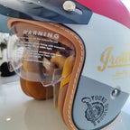 The Street King Vintage Open Face Motorcycle Helmet