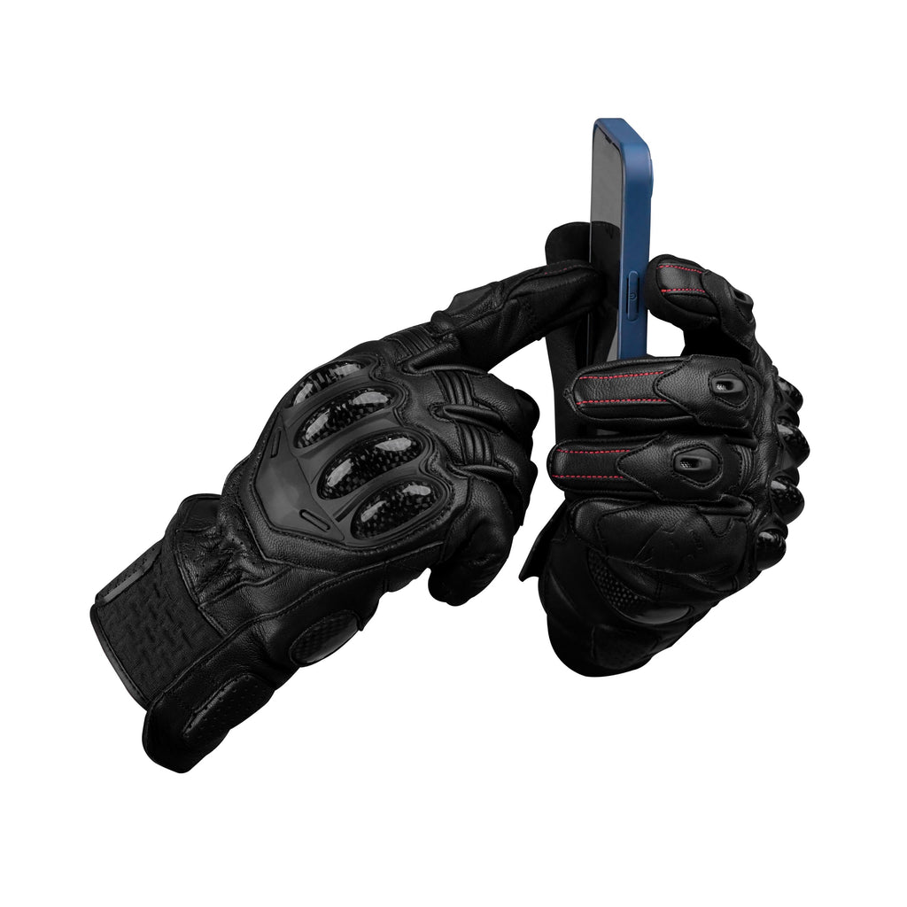 Gladiator Genuine Leather Motorcycle Gloves