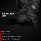 Gladiator Genuine Leather Motorcycle Gloves