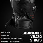 Carbon X Leather Motorcycle Riding Gloves